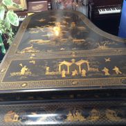 Victorian chinoiserie japanoiserie Mikado piano 020