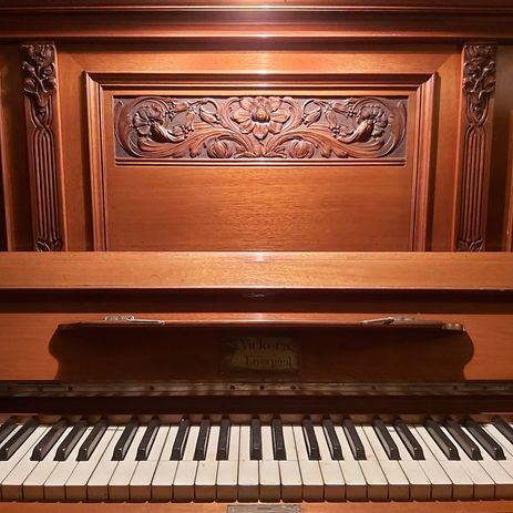 VICKERS art nouveau upright piano 03