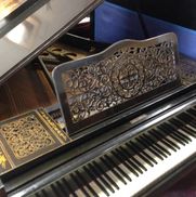 Victorian chinoiserie japanoiserie Mikado piano 015