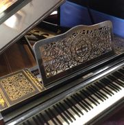 Victorian chinoiserie japanoiserie Mikado piano 015
